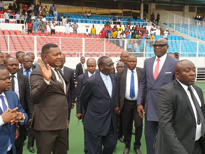 SPORTS : Sylvestre Ilunga visite le stade de Martyrs