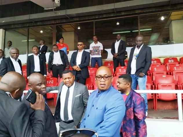 SPORTS – Éliminatoires CAN 2021: Amos Mbayo en inspection du stade à quelques heures du match RDC-Gabon