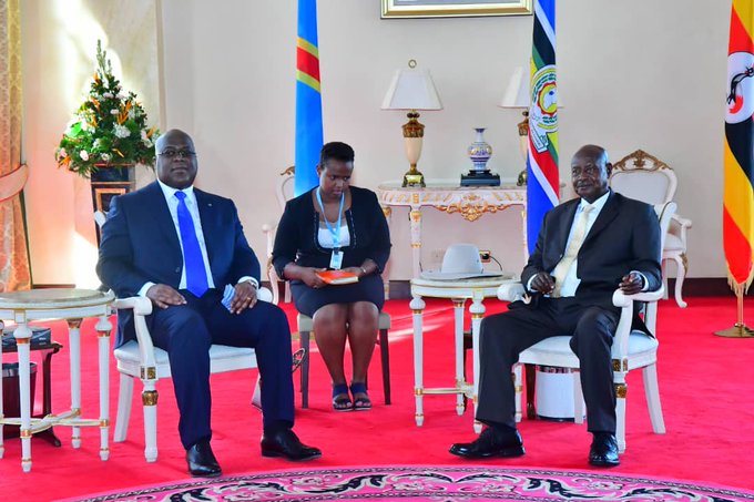 RDC-Ouganda: Tshisekedi et Museveni d’accord pour la construction   de 900 kms des routes
