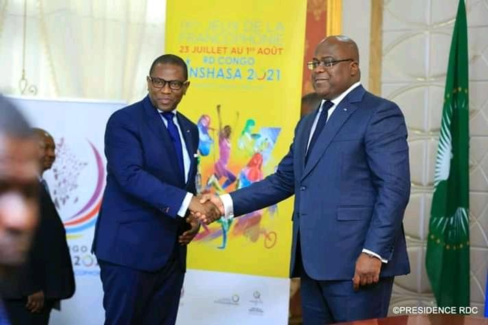 RDC- 9 ème jeux de Francophonie: Tshisekedi reçoit des symboles