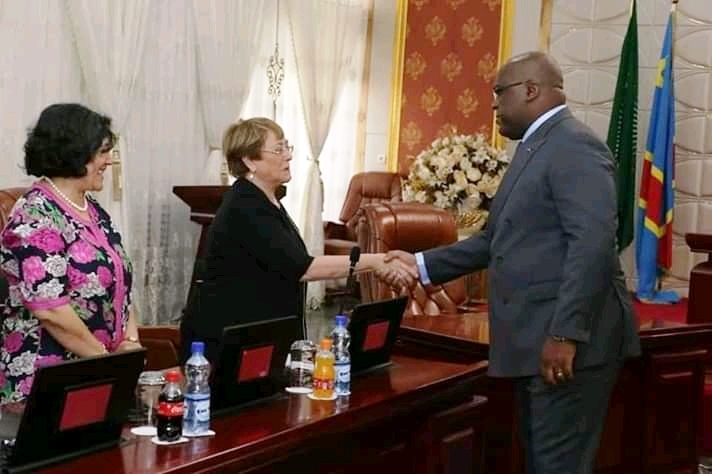 RDC : Michel Bachelet salue les efforts de Tshisekedi dans l’amélioration de la situation des droits de l’homme