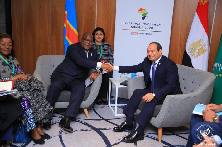 RDC- Grande Bretagne: Tête-à-tête Tshisekedi- Abdel Fattah, l’énergie et les infrastructures mises sur la table