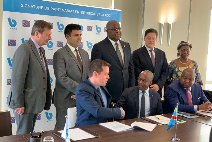 RDC- Grande Bretagne : Tshisekedi préside la signature du protocole d’accord entre le gouvernement congolais et la Société anglaise BBOXX