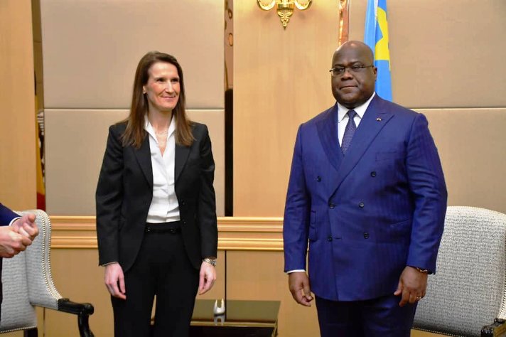RDC: Sophie Wilmès reçue par Félix Tshisekedi