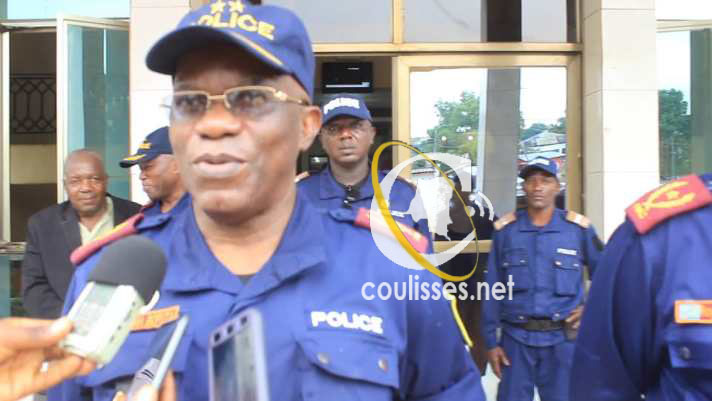 Kasaï oriental : Arrivée du commissaire général adjoint de la PNC en marge de l’inauguration du commissariat de police de proximité de la Muya