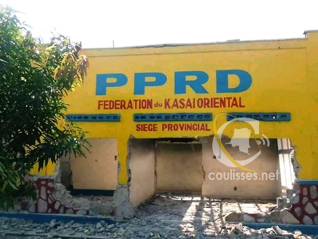 Kasaï oriental : Destitution de Kabund, saccages aux sièges du PPRD et ACDD