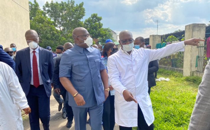 RDC-Covid19: Félix Tshisekedi visite les structures hospitalières qui internent les patients du Covid-19