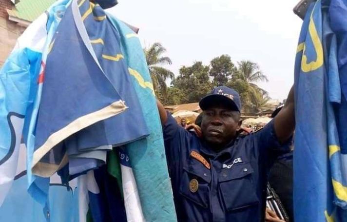 RDC- Kasaï : Le MLC entend porter plainte contre la police après la marche anti-Malonda, pour avoir confisqué les drapeaux du parti