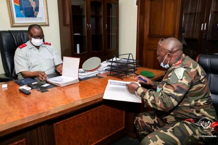 RDC: Le nouveau chef de la Maison militaire et son adjoint ont officiellement pris leurs fonctions