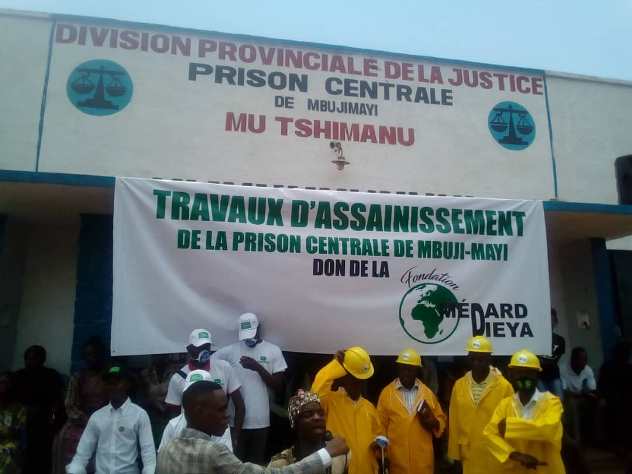 Kasaï oriental : La fondation Dieya wa Dieya lance l’assainissement totale de la prison centrale de Mbujimayi