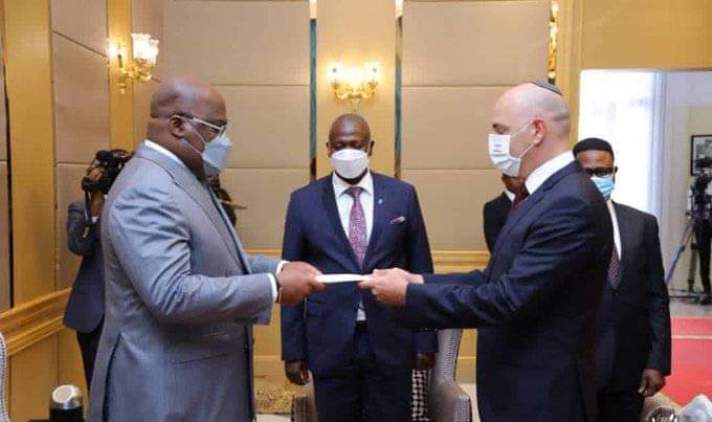 RDC : Tshisekedi reçoit le nouvel ambassadeur d’Israël