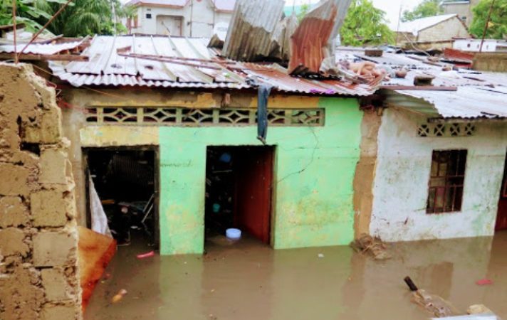 Kasaï oriental : Des maisons détruites à cause des pluies diluviennes