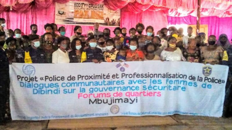 Kasaï oriental : Forums de quartiers organisés par l’OIM, les femmes souhaitent la fin de l’insécurité dans leurs entités