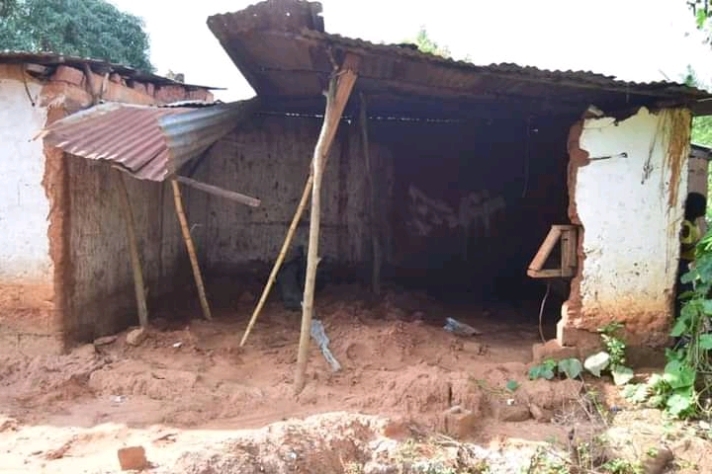 RDC-Lomami : des pluies diluviennes causent  des dégâts  à Bakwa Mulumba