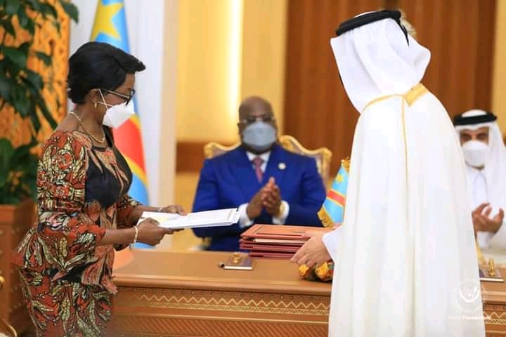 RDC- Qatar: Félix Tshisekedi et Cheikh Tamim Ben Hamad ont signé un accord général de coopération
