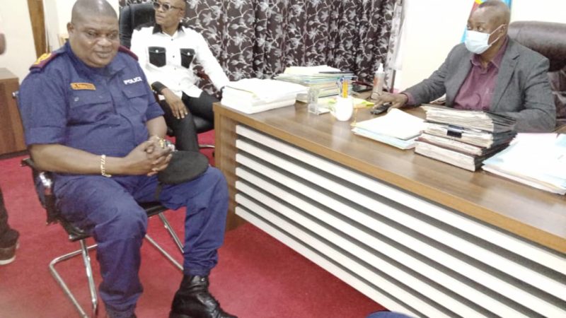 Kasaï oriental: Situation sécuritaire, Jean Maweja reçoit le commissaire général adjoint de la PNC