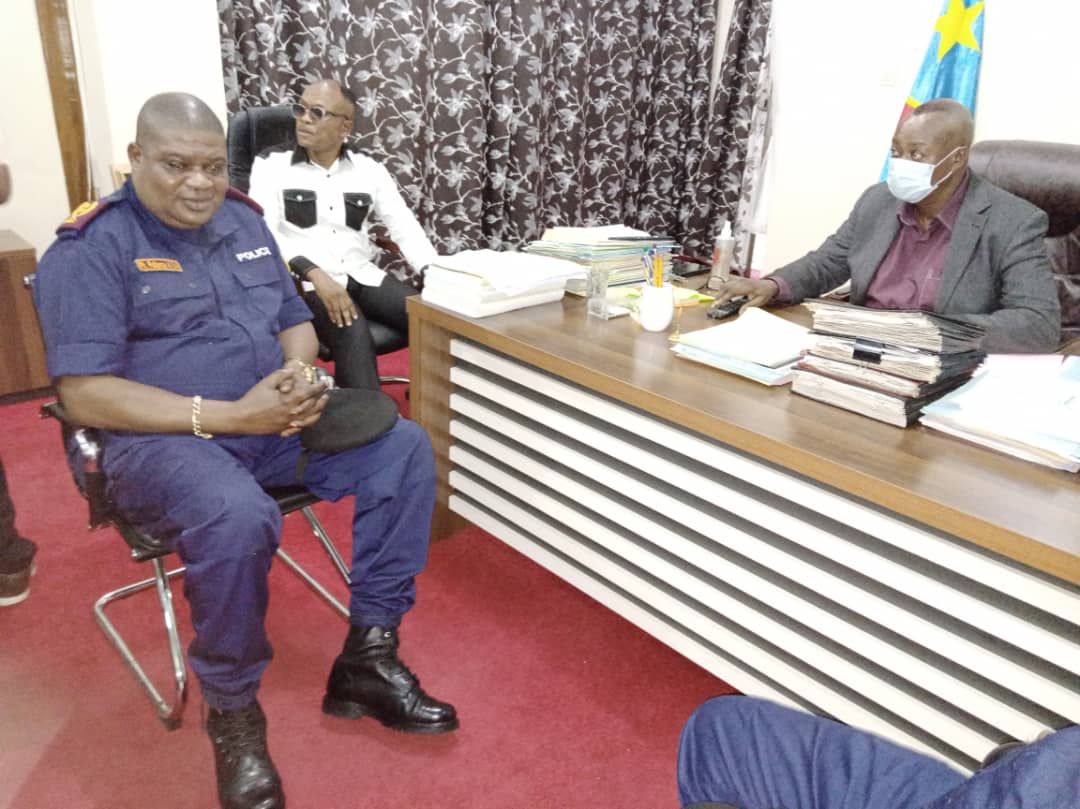 Kasaï oriental: Situation sécuritaire, Jean Maweja reçoit le commissaire général adjoint de la PNC