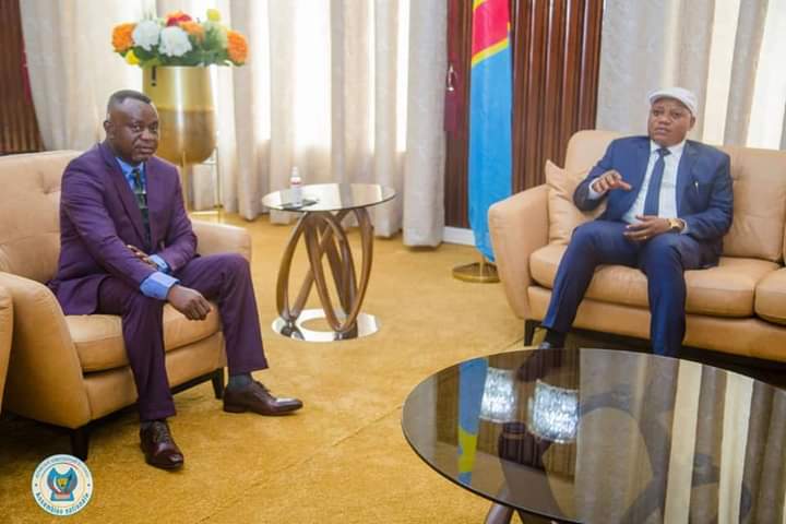 RDC: J. Marc Kabund reçoit le nouveau VPM de l’intérieur