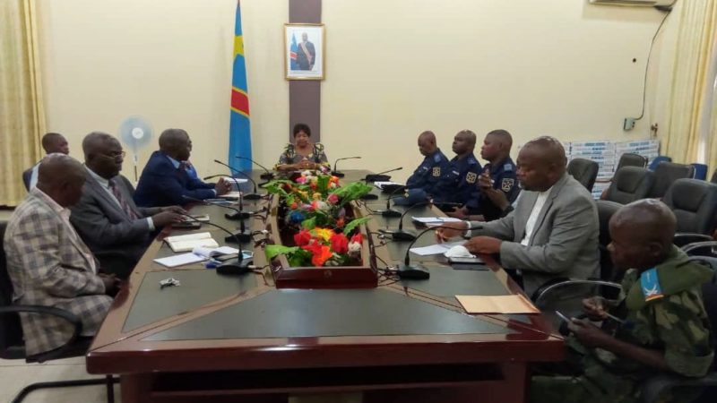 Kasaï oriental : Première réunion du conseil urbain de sécurité, Jeannette Longa imprime ses traces