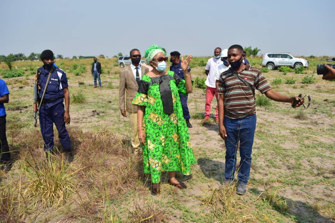 Kasaï oriental : Jeannette Longa visite le site qui va abriter la résidence privée du président Tshisekedi