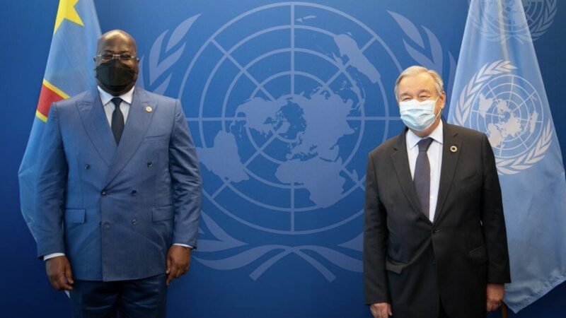 RDC- USA: Guterres félicite Tshisekedi pour les efforts dans le retour progressif de la paix et la sécurité au pays