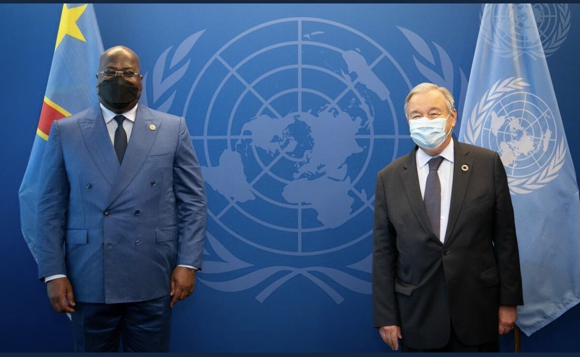 RDC- USA: Guterres félicite Tshisekedi pour les efforts dans le retour progressif de la paix et la sécurité au pays