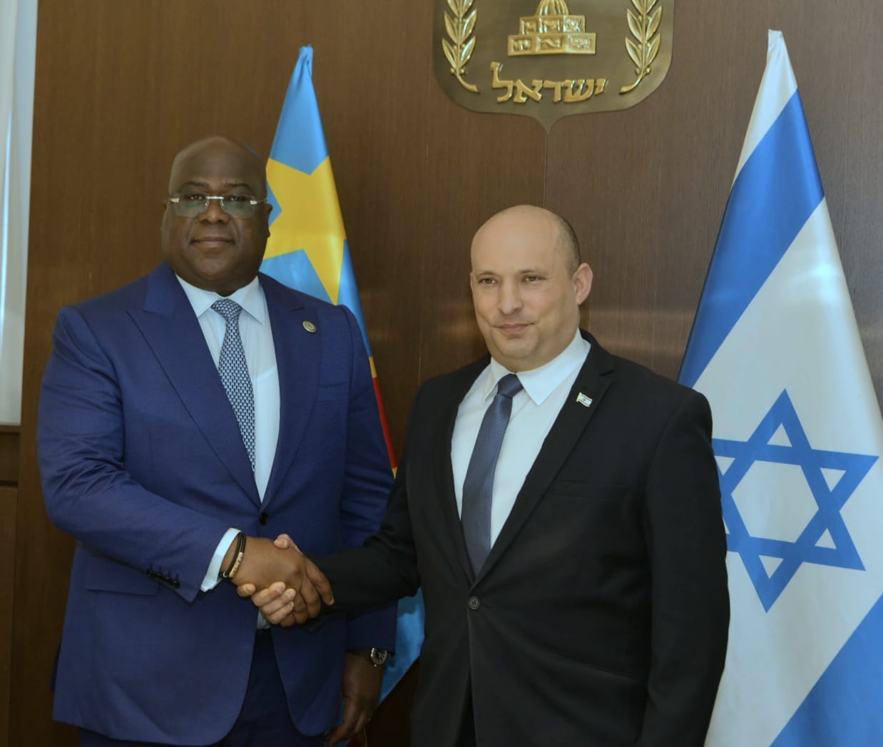 RDC: coopération sécuritaire et politique au centre des échanges entre Félix Tshisekedi et le premier ministre israélien