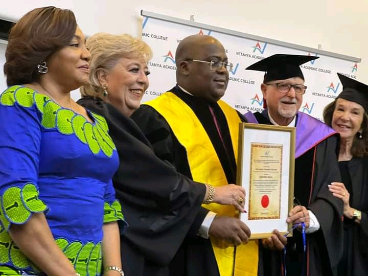 RDC : décoré docteur Honoris Causa en Israël, Félix Tshisekedi attribue le mérite à Dieu