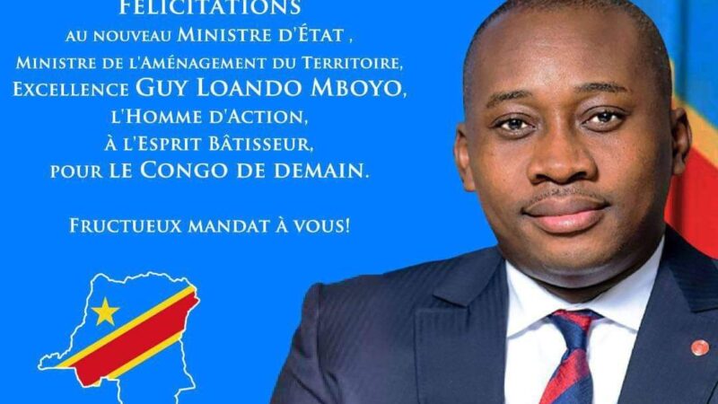 RDC: la loi de Guy Loando va mettre fin aux conflits des limites en Rdc, avoue Agée Matembo