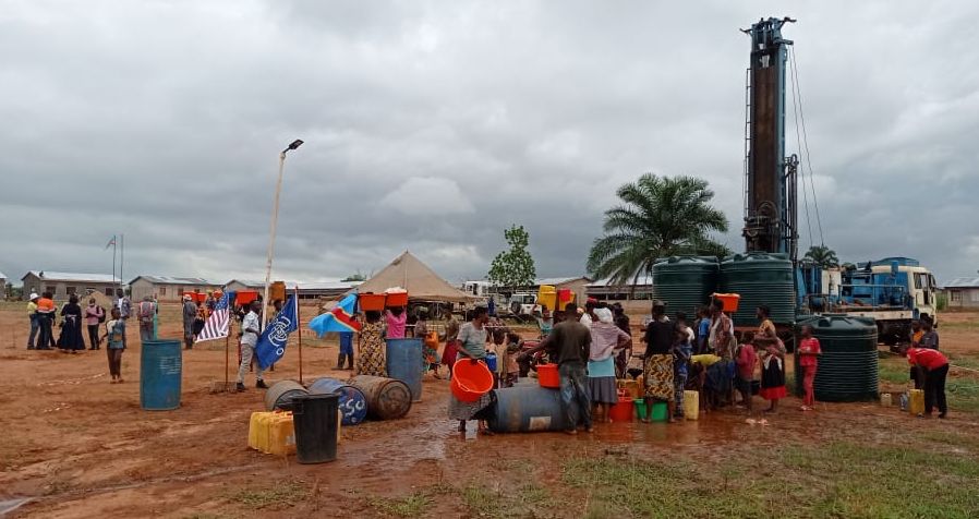 Kasaï oriental : l’OIM dote l’école de police de Tshipuka d’un forage d’eau positif