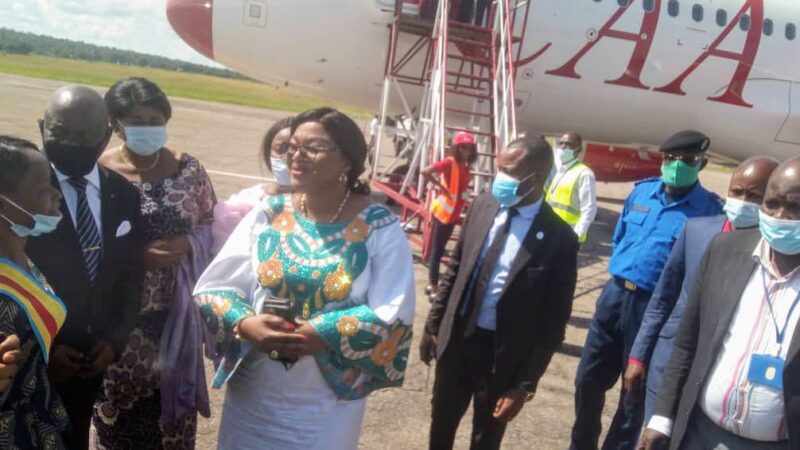 Kasaï oriental : la ministre du genre Gisèle Ndaya est arrivée à Mbujimayi