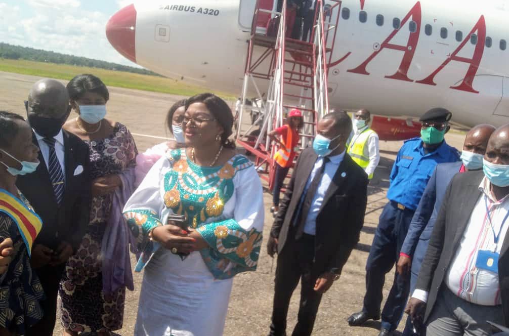 Kasaï oriental : la ministre du genre Gisèle Ndaya est arrivée à Mbujimayi