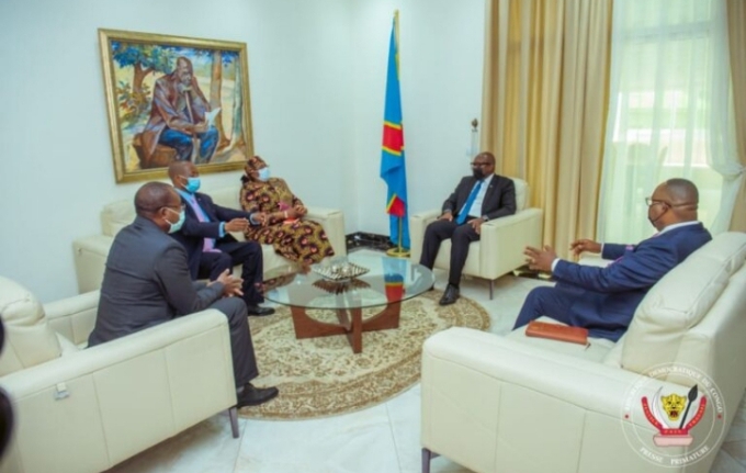 RDC: la ministre de la Coopération internationale de la Namibie, reçue par Sama Lukonde