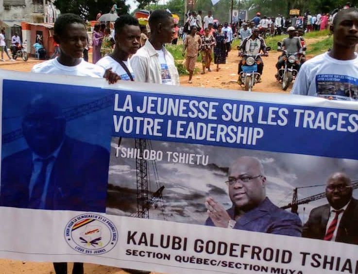 Kasaï oriental : les jeunes des sections UDPS Québec et Muya ont accueilli chaleureusement Félix Tshisekedi