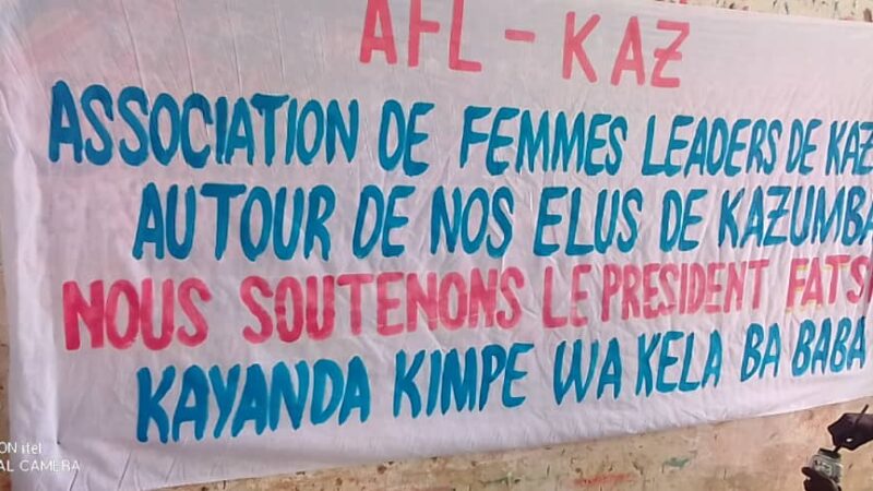 Kasaï Central: des femmes leaders de Kazumba mobilisent pour un accueil délirant à Félix Tshisekedi