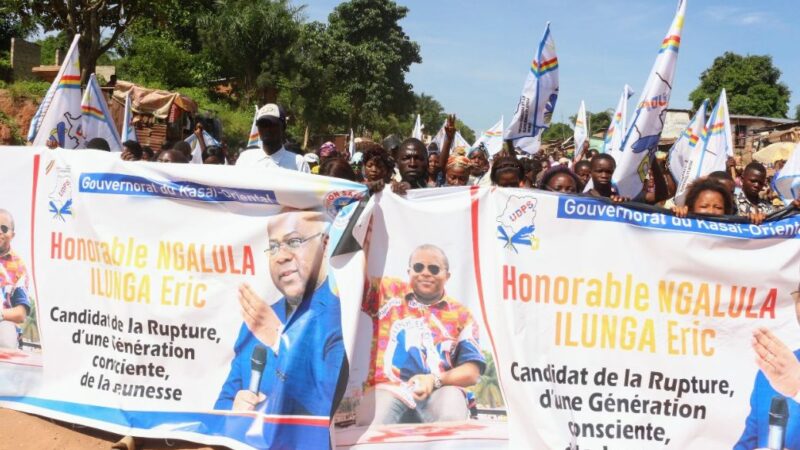 Kasaï oriental : le rassemblement des démocrates Fatshistes a marché pour soutenir le candidat gouverneur Éric Ngalula
