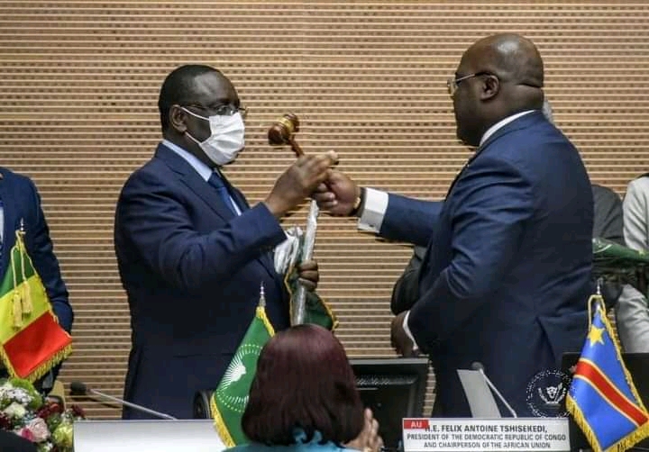 RDC: Félix Tshisekedi passe le flambeau à Macky Sall