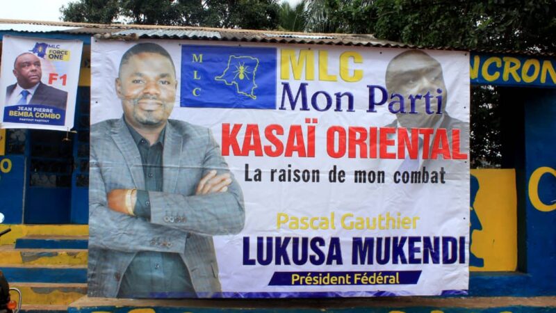 Kasaï oriental : le MLC prévoit une marche de soutien à la candidature de Pascal Gauthier Lukusa