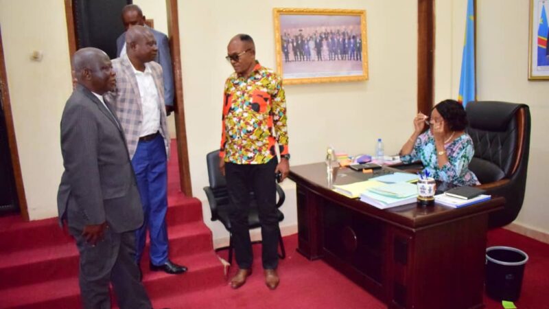 Kasaï oriental: la Gouverneure intérimaire Jeannette Longa Muswamba a reçu les autorités de la nouvelle province éducationnelle du Kasaï oriental 2