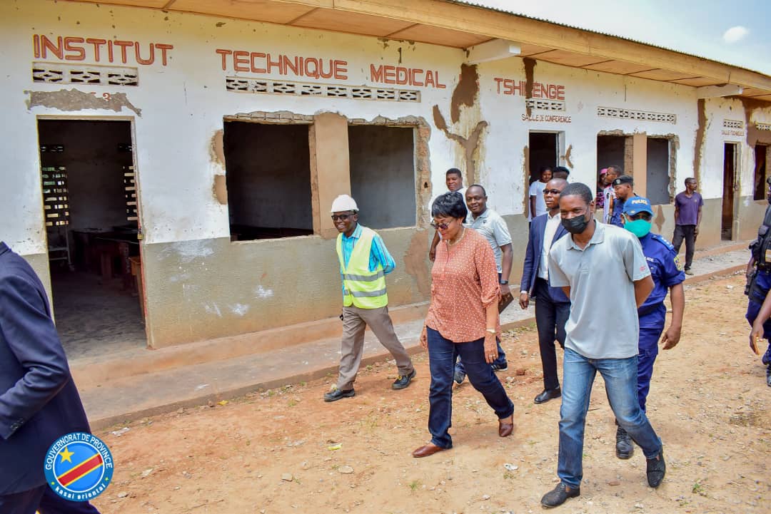 Kasaï oriental : Jeannette Longa déçue des travaux de réhabilitation de l&rsquo;ISTM Tshilenge