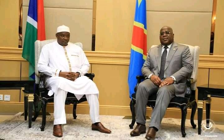 RDC: le président Félix Tshisekedi a échangé avec le président Gambien Adama Barrow