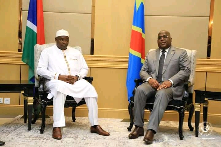 RDC: le président Félix Tshisekedi a échangé avec le président Gambien Adama Barrow