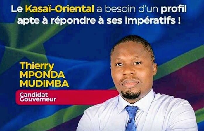 Kasaï oriental : élection des gouverneurs, le candidat Thierry Mponda attendu à Mbujimayi