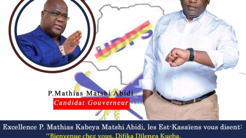 Kasaï oriental : la population Est-Kasaïenne et les combattants de l’UDPS mobilisés pour accueillir le candidat Gouverneur Mathias Kabeya ce dimanche à l’aéroport de Mbujimayi