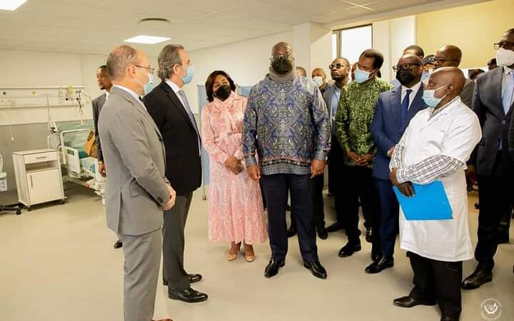Haut-Katanga : Félix Tshisekedi visite  l’hôpital Jason Sendwe à Lubumbashi