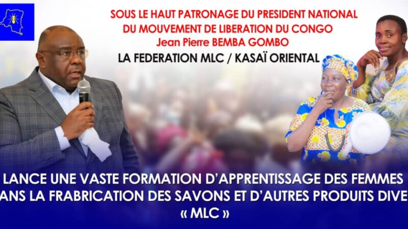 Kasaï oriental : le Mouvement de Libération du Congo (MLC) lance un programme d’autonomisation des femmes dénommé « Mamu na Mudimu»