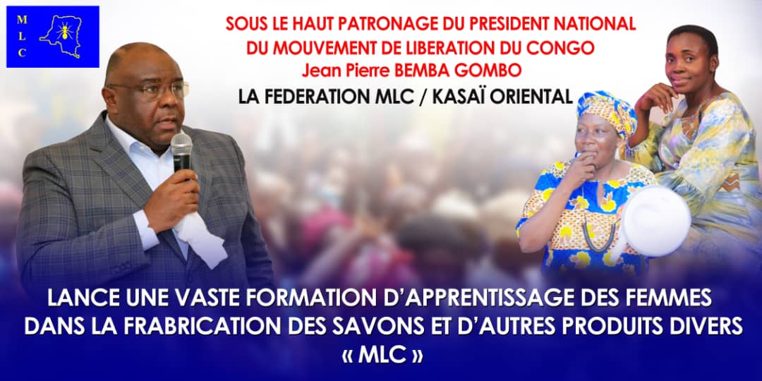 Kasaï oriental : le Mouvement de Libération du Congo (MLC) lance un programme d’autonomisation des femmes dénommé « Mamu na Mudimu»