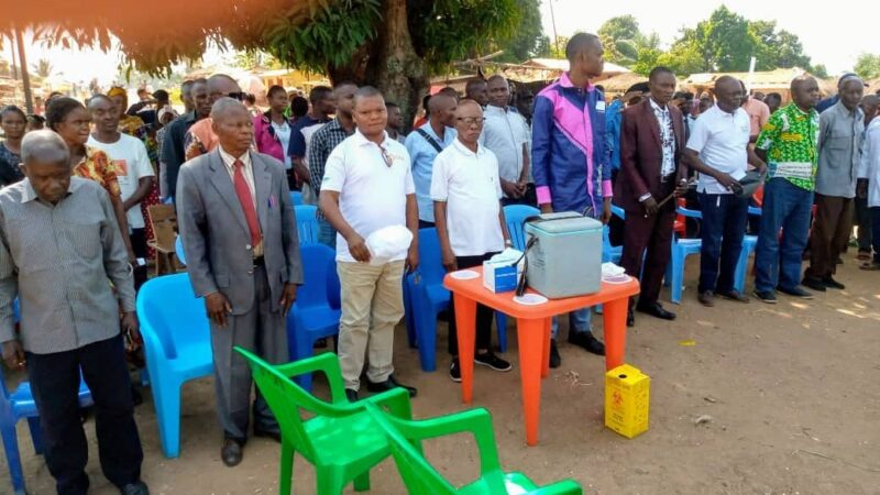 Kasaï oriental : lancement officiel de la deuxième phase de la campagne de vaccination contre la covid 19 à Kabeya-Kamuanga