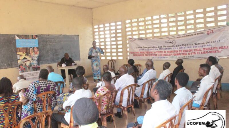 Kasaï oriental : le CEFIDE a organisé un dialogue social dans la commune de la Muya