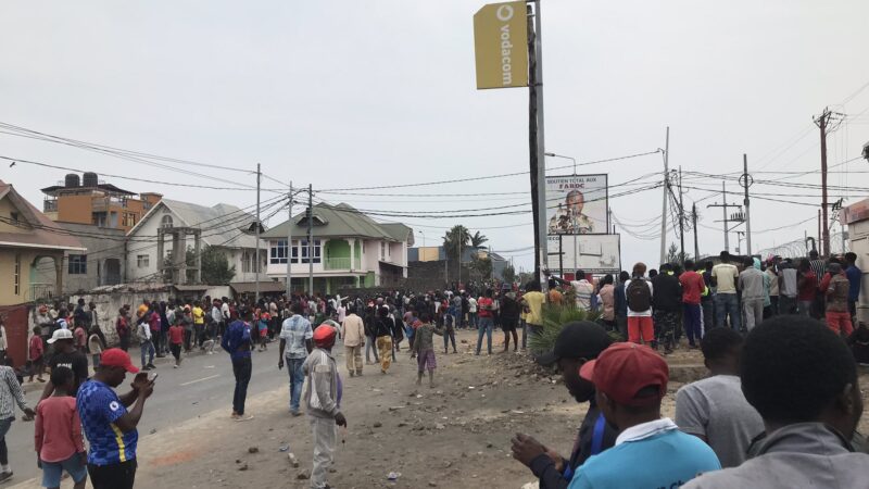 Nord-Kivu : poursuites des manifestations anti-Monusco à Goma, la population saccage et pille les installations onusiennes